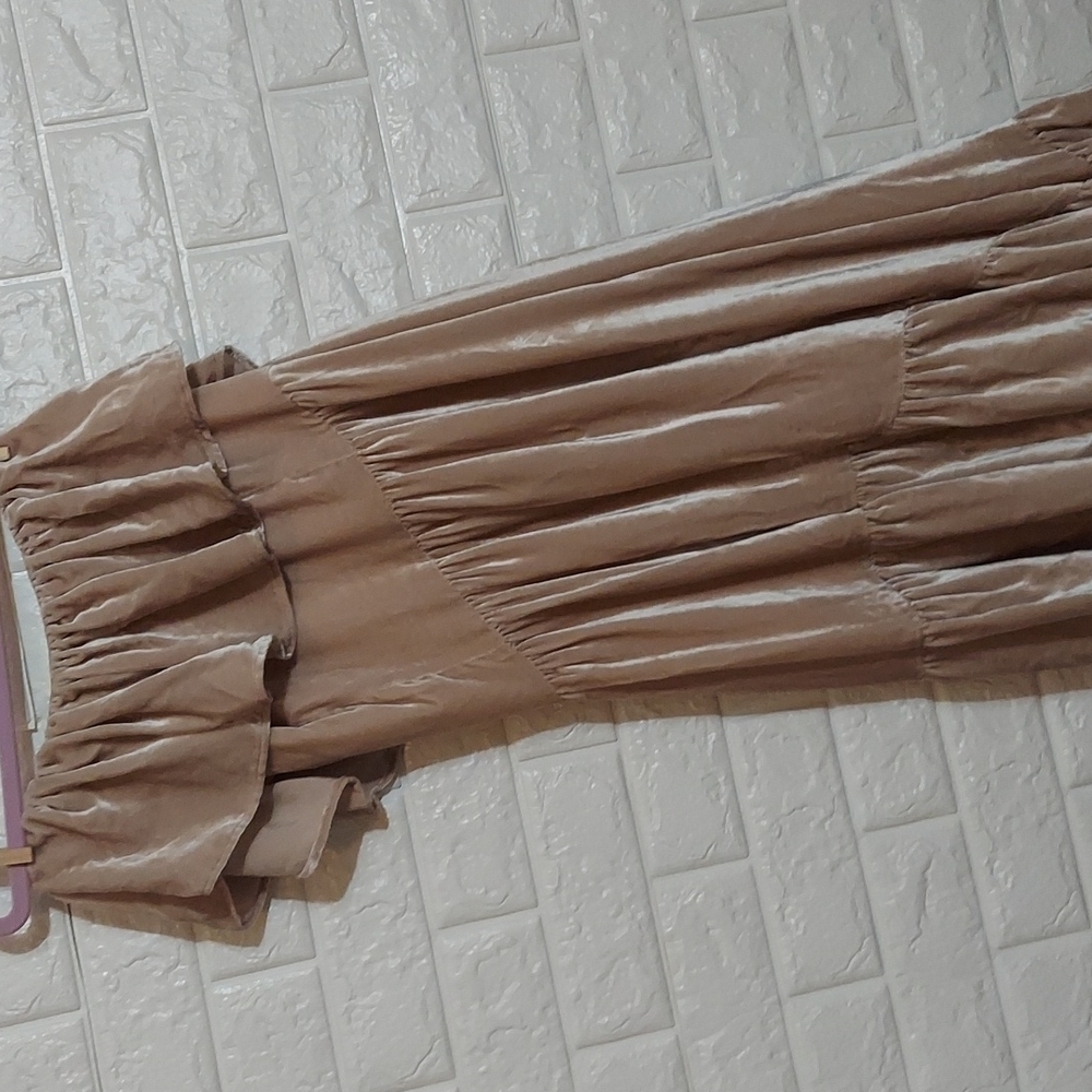 Love Shack Fancy Velvet One Shoulder Pamela Dress Size 2 - Picture 13 of 15